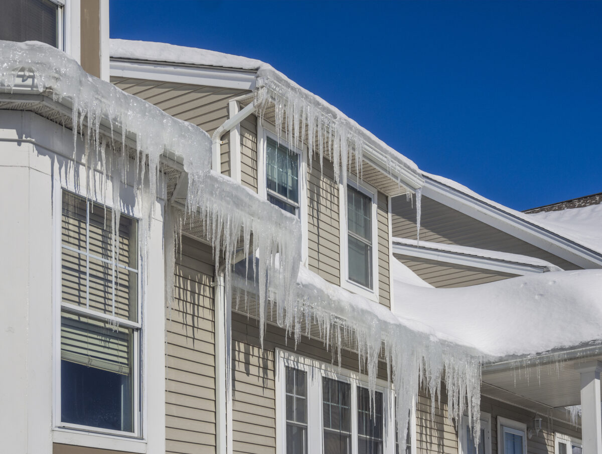 Ice Damming Prevention with Gutters